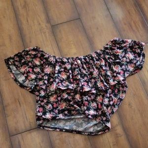 Off the shoulder crop top